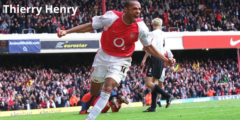 Thierry Henry - top 10 tiền đạo hay nhất